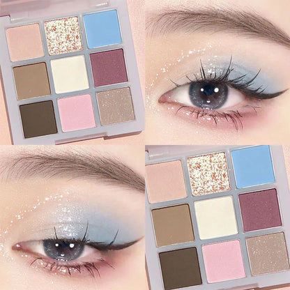 DIKALU Sunset Glow Nine-Color Eyeshadow Palette
