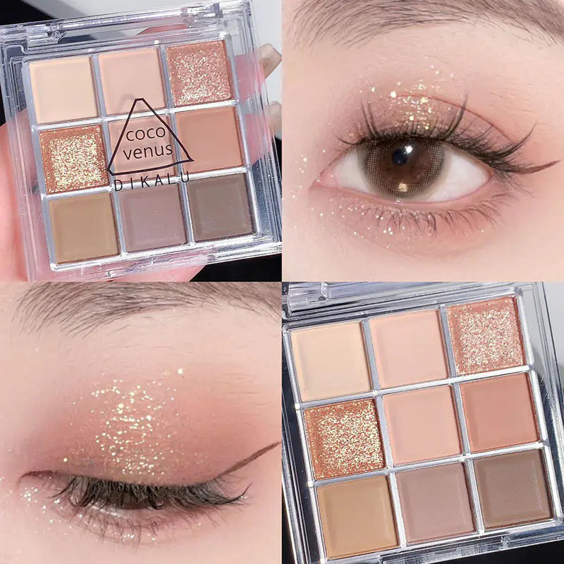 DIKALU Sunset Glow Nine-Color Eyeshadow Palette