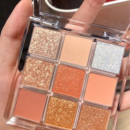 DIKALU Sunset Glow Nine-Color Eyeshadow Palette