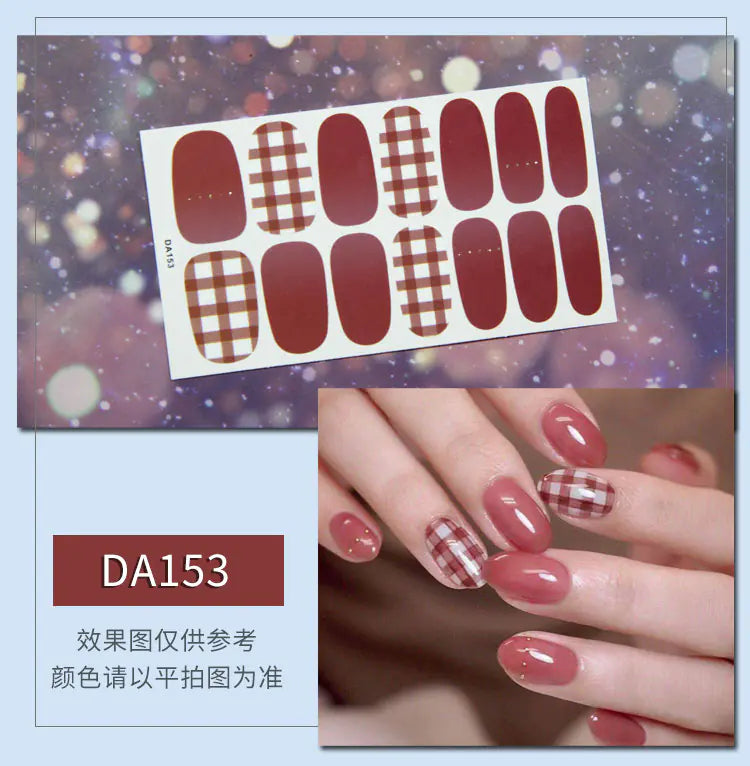Leopard Print Nail Stickers with Peelable Backing (14 Sheets)