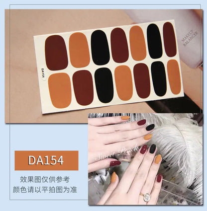 Leopard Print Nail Stickers with Peelable Backing (14 Sheets)