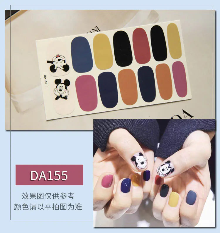 Leopard Print Nail Stickers with Peelable Backing (14 Sheets)