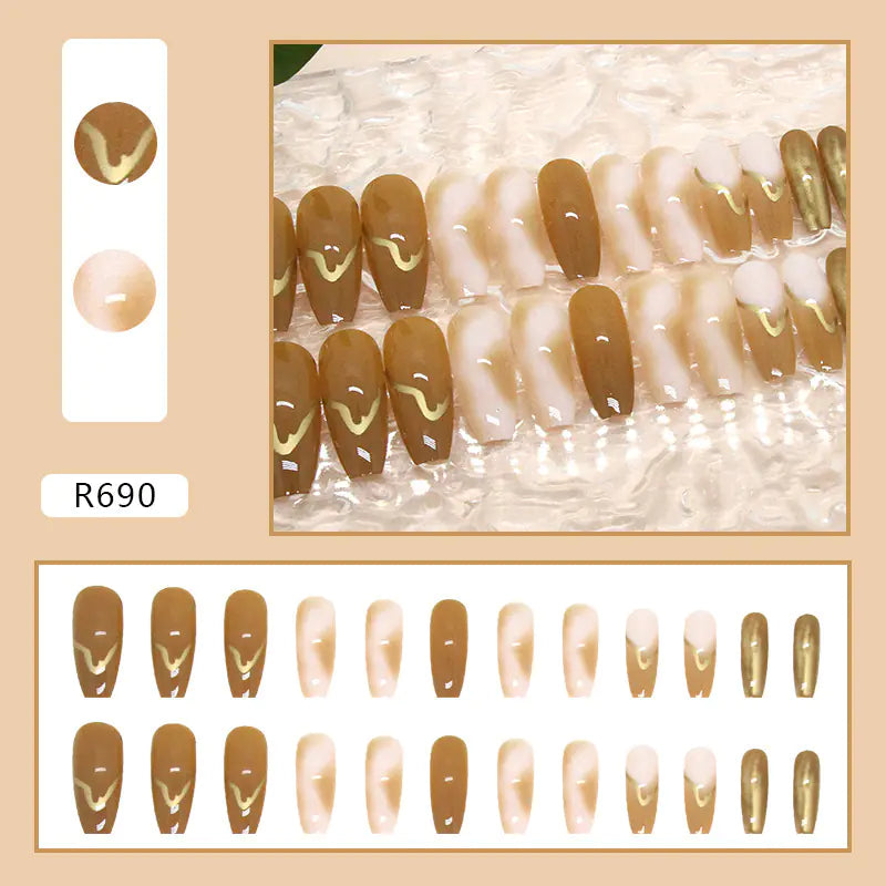 24-Piece 3D Nail Art Stickers Set for Manicure