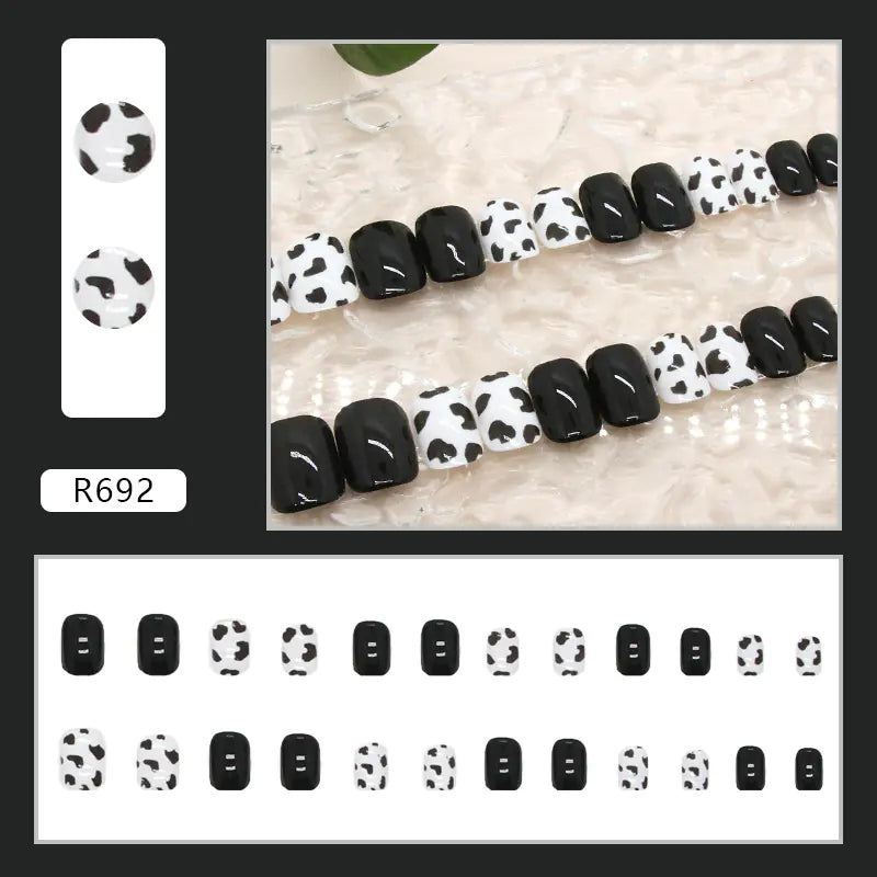 24-Piece 3D Nail Art Stickers Set for Manicure
