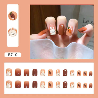 24-Piece 3D Nail Art Stickers Set for Manicure