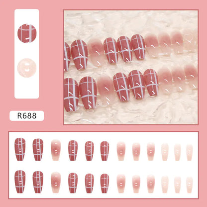 24-Piece 3D Nail Art Stickers Set for Manicure