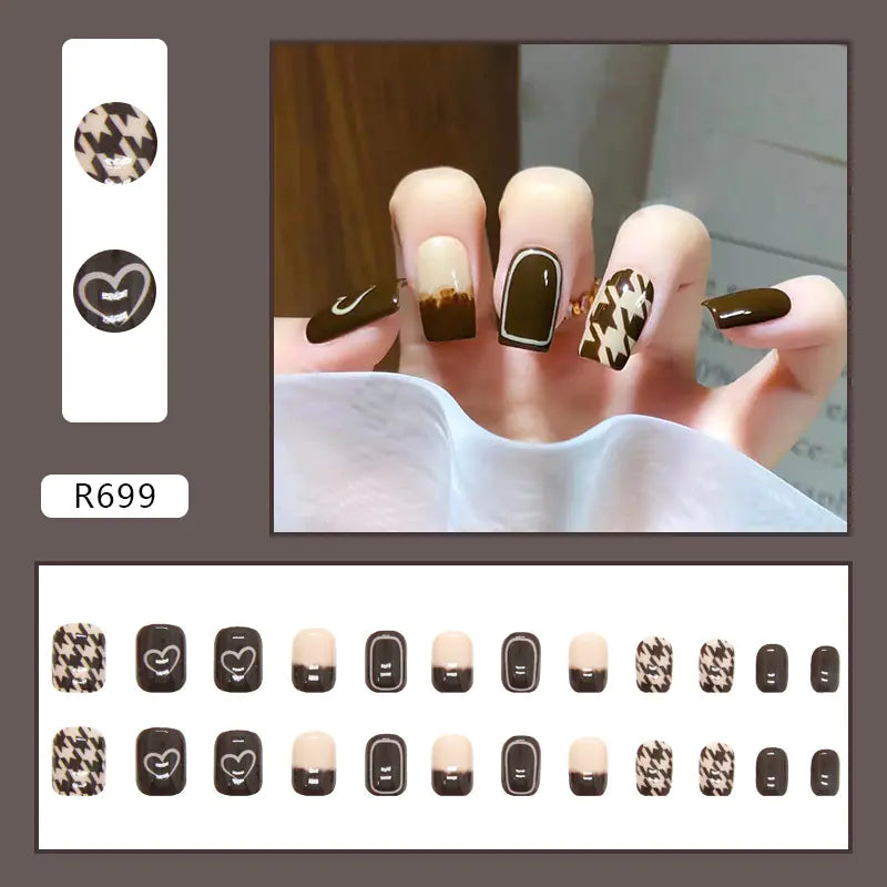 24-Piece 3D Nail Art Stickers Set for Manicure