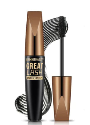 Waterproof Silk Fiber Black Mascara for Lengthening (One)