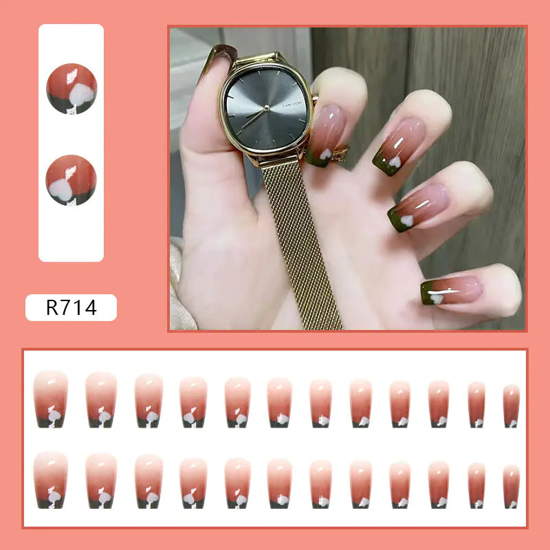 24-Piece 3D Nail Art Stickers Set for Manicure