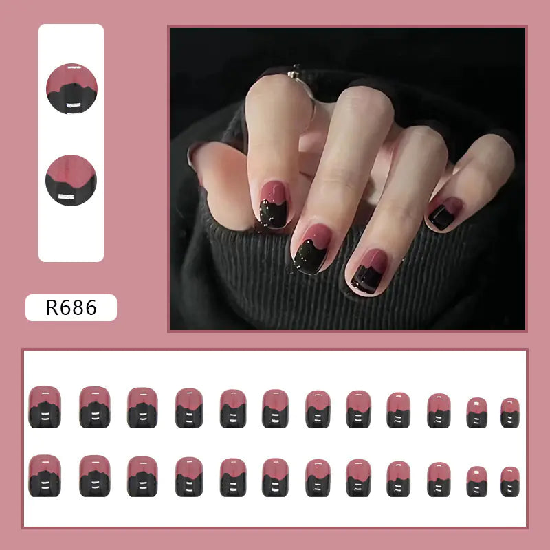 24-Piece 3D Nail Art Stickers Set for Manicure