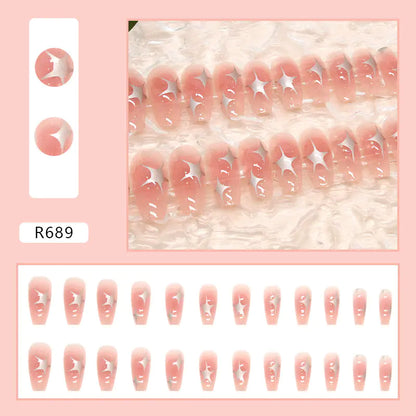24-Piece 3D Nail Art Stickers Set for Manicure