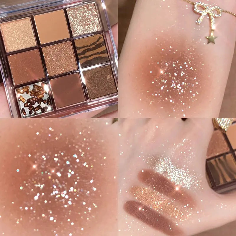 DIKALU Sunset Glow Nine-Color Eyeshadow Palette