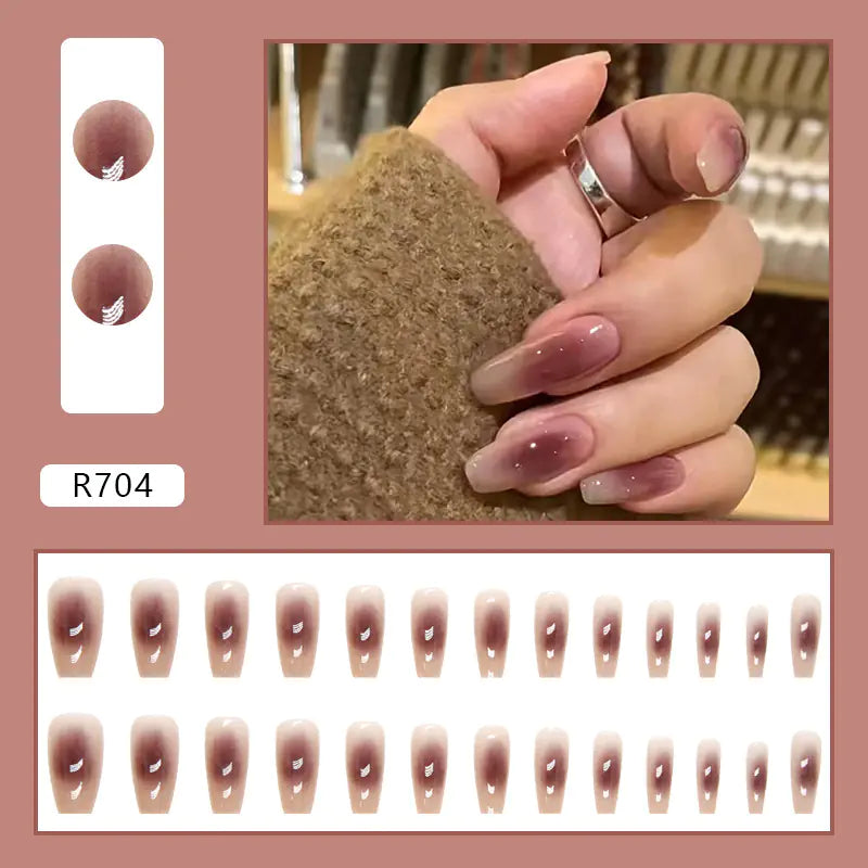 24-Piece 3D Nail Art Stickers Set for Manicure