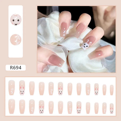 24-Piece 3D Nail Art Stickers Set for Manicure