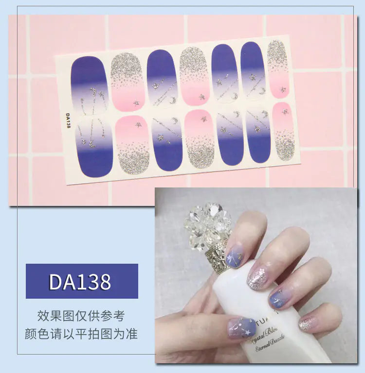 Leopard Print Nail Stickers with Peelable Backing (14 Sheets)