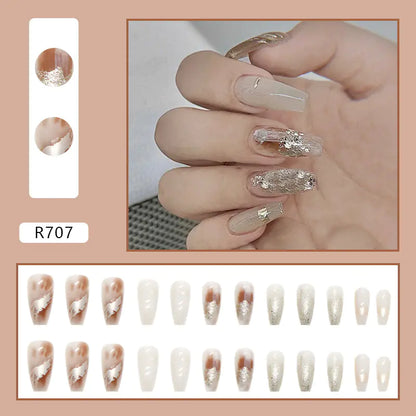 24-Piece 3D Nail Art Stickers Set for Manicure