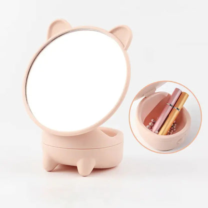 High-Definition Desktop Makeup Mirror for Students