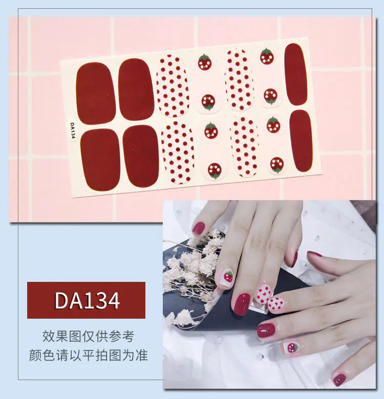 Leopard Print Nail Stickers with Peelable Backing (14 Sheets)