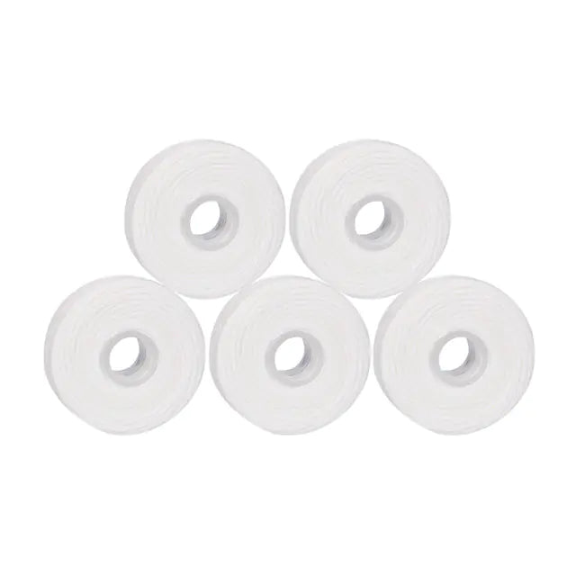50m Waxed Mint Dental Floss Spools - 5 Rolls