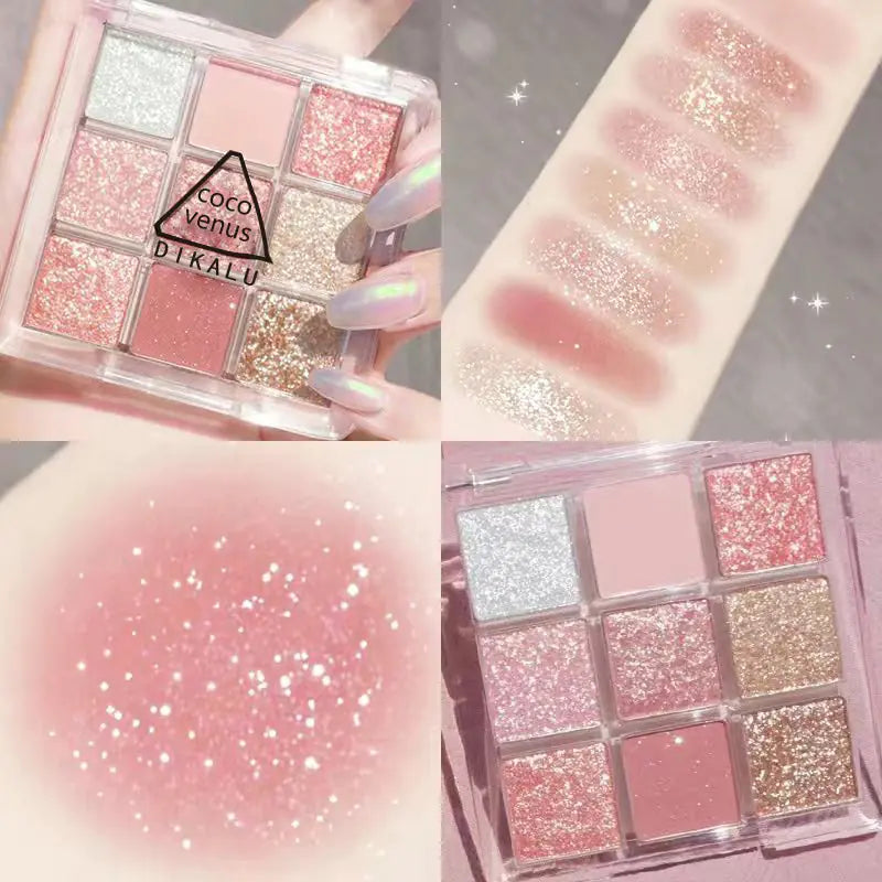 DIKALU Sunset Glow Nine-Color Eyeshadow Palette
