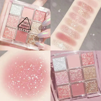 DIKALU Sunset Glow Nine-Color Eyeshadow Palette