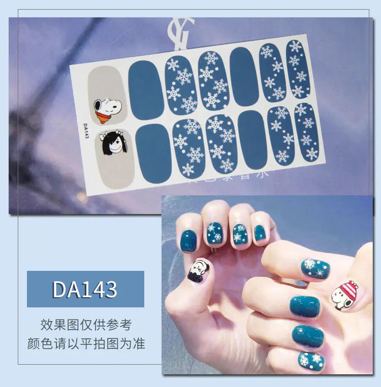 Leopard Print Nail Stickers with Peelable Backing (14 Sheets)