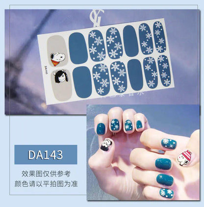 Leopard Print Nail Stickers with Peelable Backing (14 Sheets)