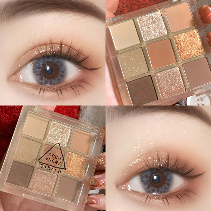 DIKALU Sunset Glow Nine-Color Eyeshadow Palette