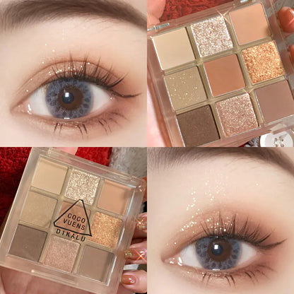 DIKALU Sunset Glow Nine-Color Eyeshadow Palette