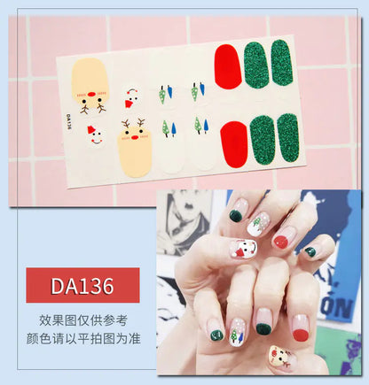 Leopard Print Nail Stickers with Peelable Backing (14 Sheets)