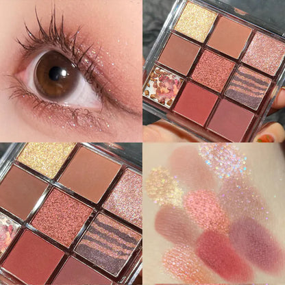 DIKALU Sunset Glow Nine-Color Eyeshadow Palette