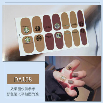 Leopard Print Nail Stickers with Peelable Backing (14 Sheets)