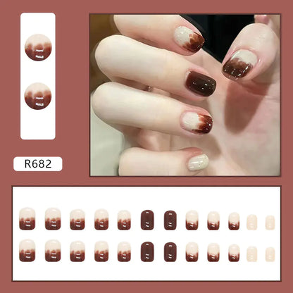 24-Piece 3D Nail Art Stickers Set for Manicure
