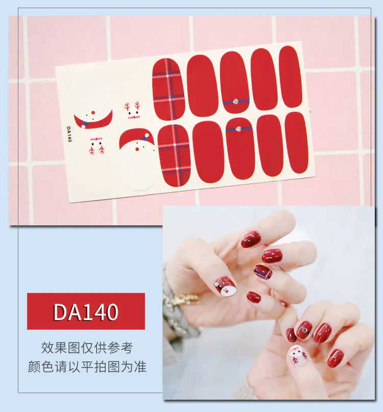 Leopard Print Nail Stickers with Peelable Backing (14 Sheets)