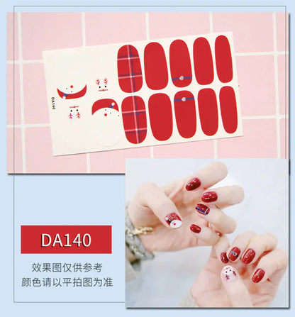 Leopard Print Nail Stickers with Peelable Backing (14 Sheets)
