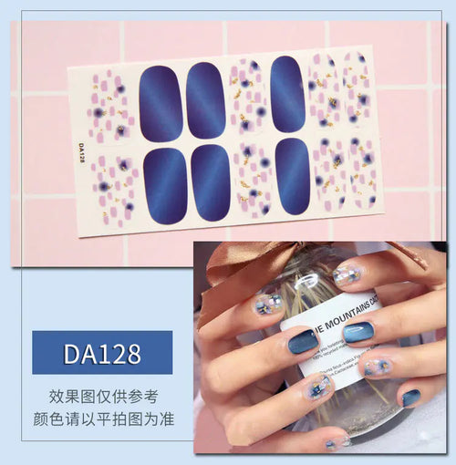 Leopard Print Nail Stickers with Peelable Backing (14 Sheets)