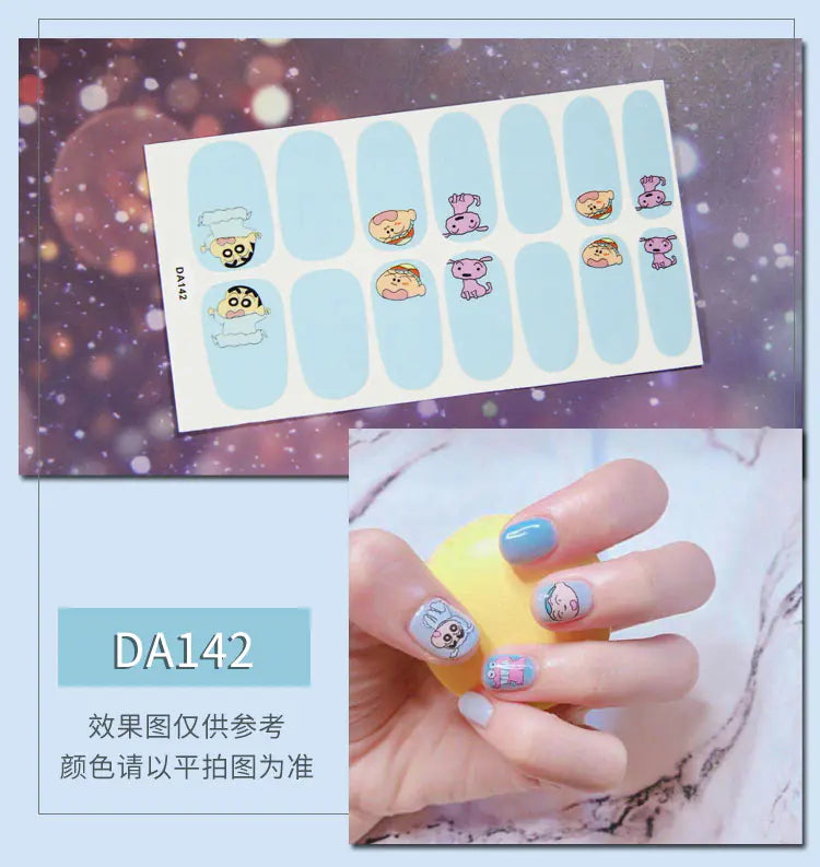 Leopard Print Nail Stickers with Peelable Backing (14 Sheets)