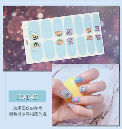 Leopard Print Nail Stickers with Peelable Backing (14 Sheets)