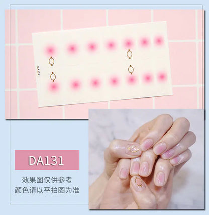 Leopard Print Nail Stickers with Peelable Backing (14 Sheets)